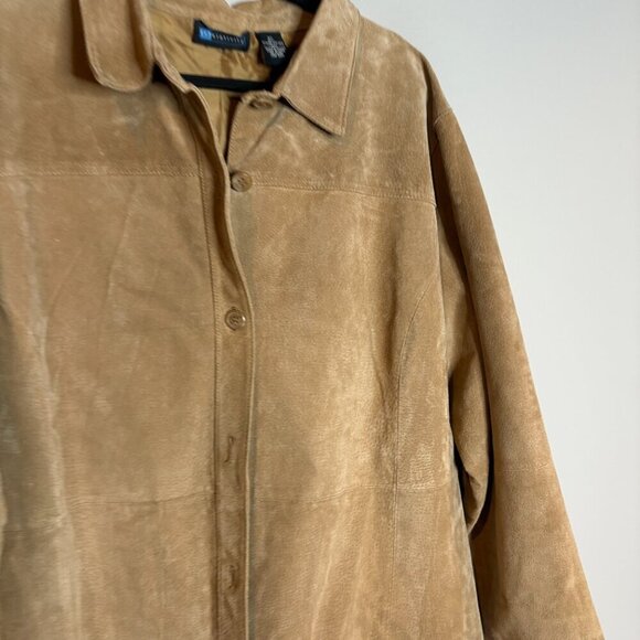 Vintage tan suede leather jacket - Picture 2 of 4